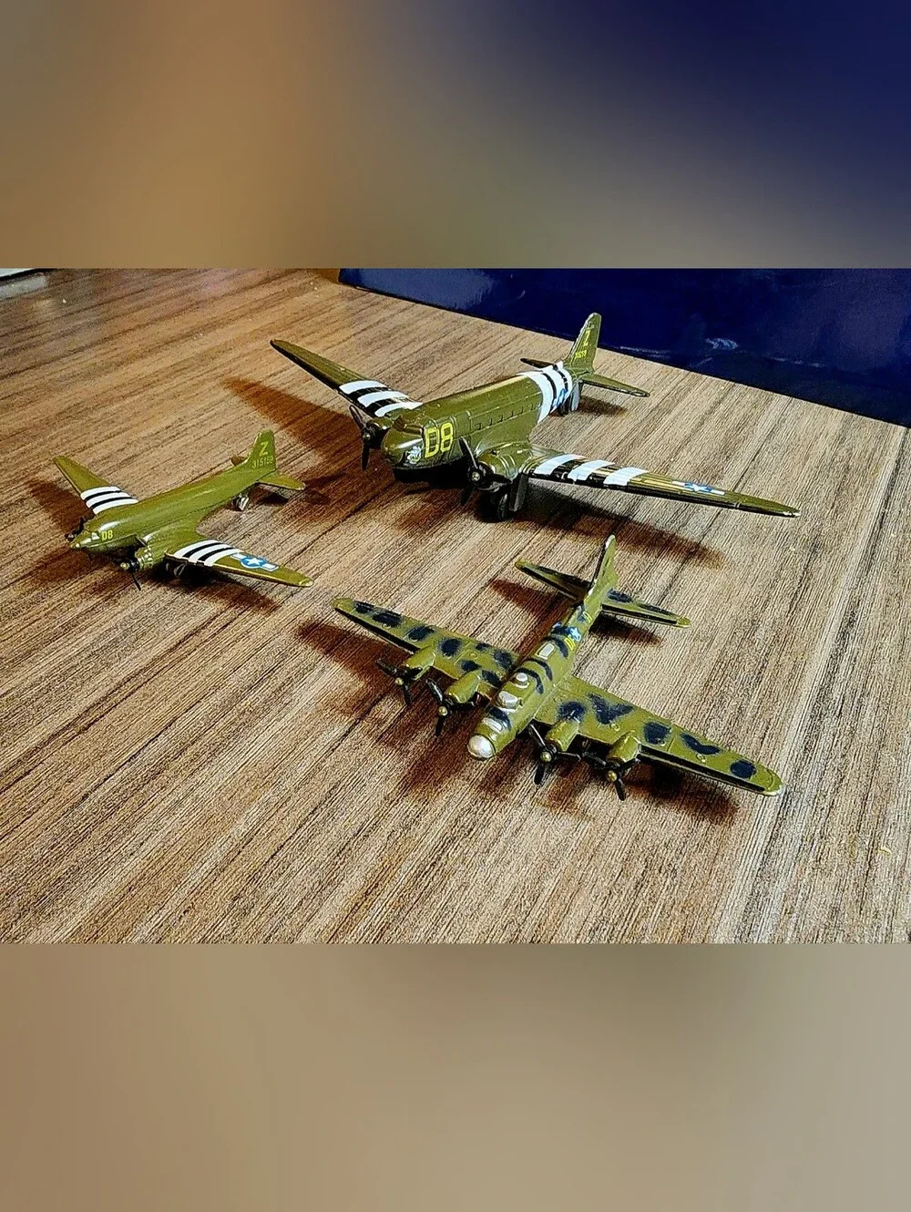WWII Diecast Military Aircraft Model Vehicle Bundle – Lot of 3